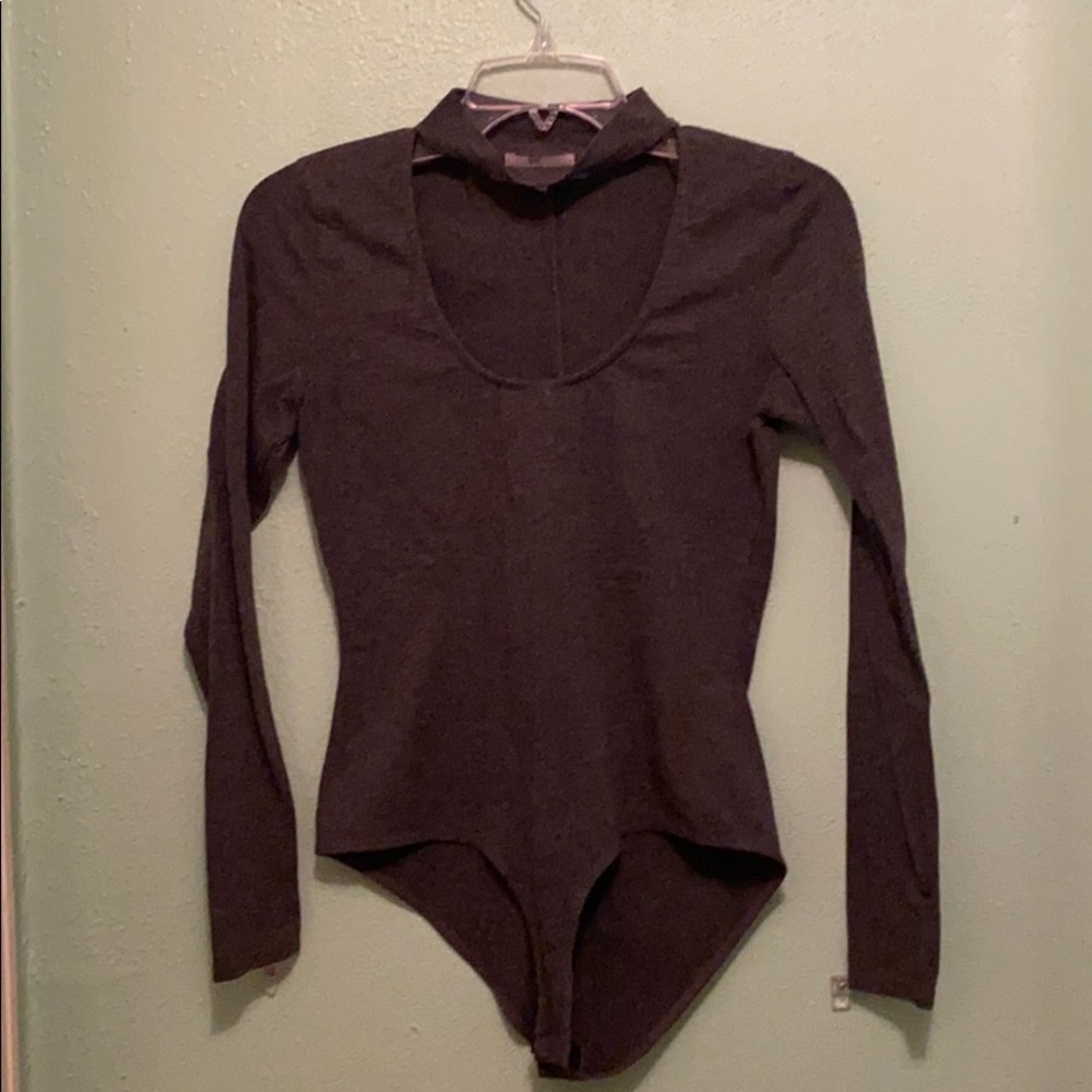 Gray bodysuit